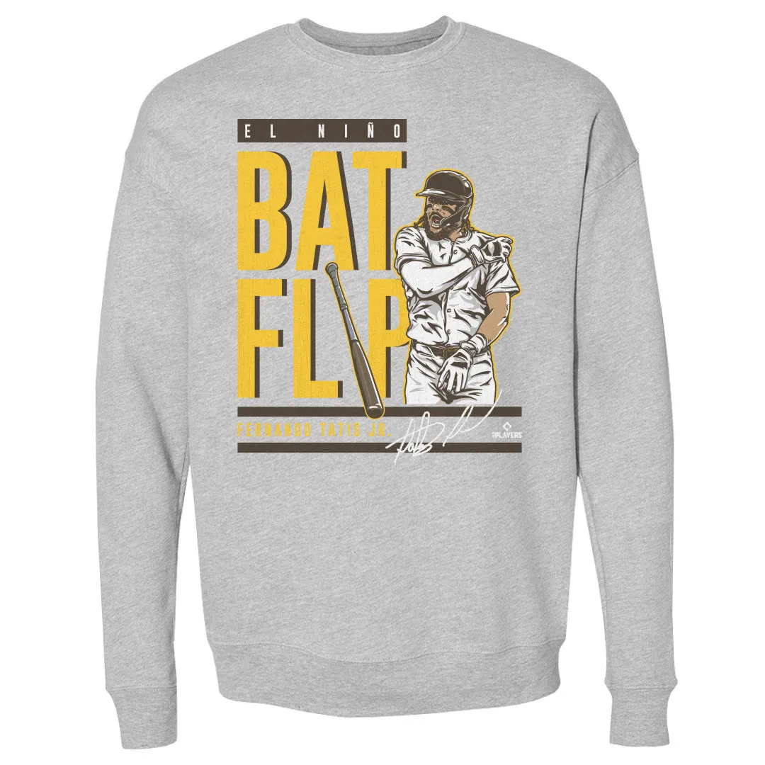 Fernando Tatis Jr. San Diego Bat Flip WHT sold by 500 Level
