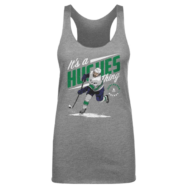 Quinn Hughes Vancouver Hughes Thing WHT sold by 500 Level