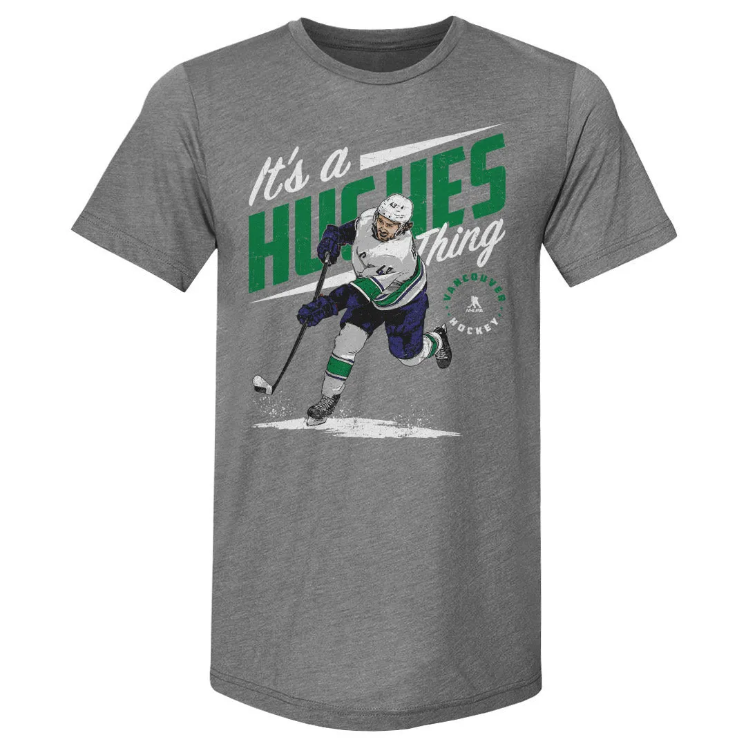 Quinn Hughes Vancouver Hughes Thing WHT sold by 500 Level product image thumbnail 2