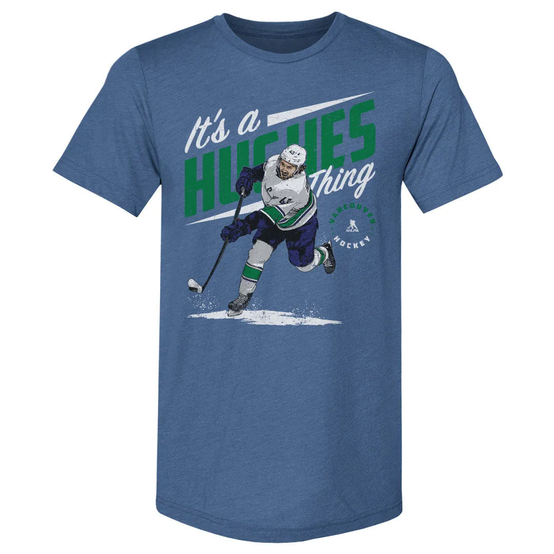 Quinn Hughes Vancouver Hughes Thing WHT sold by 500 Level