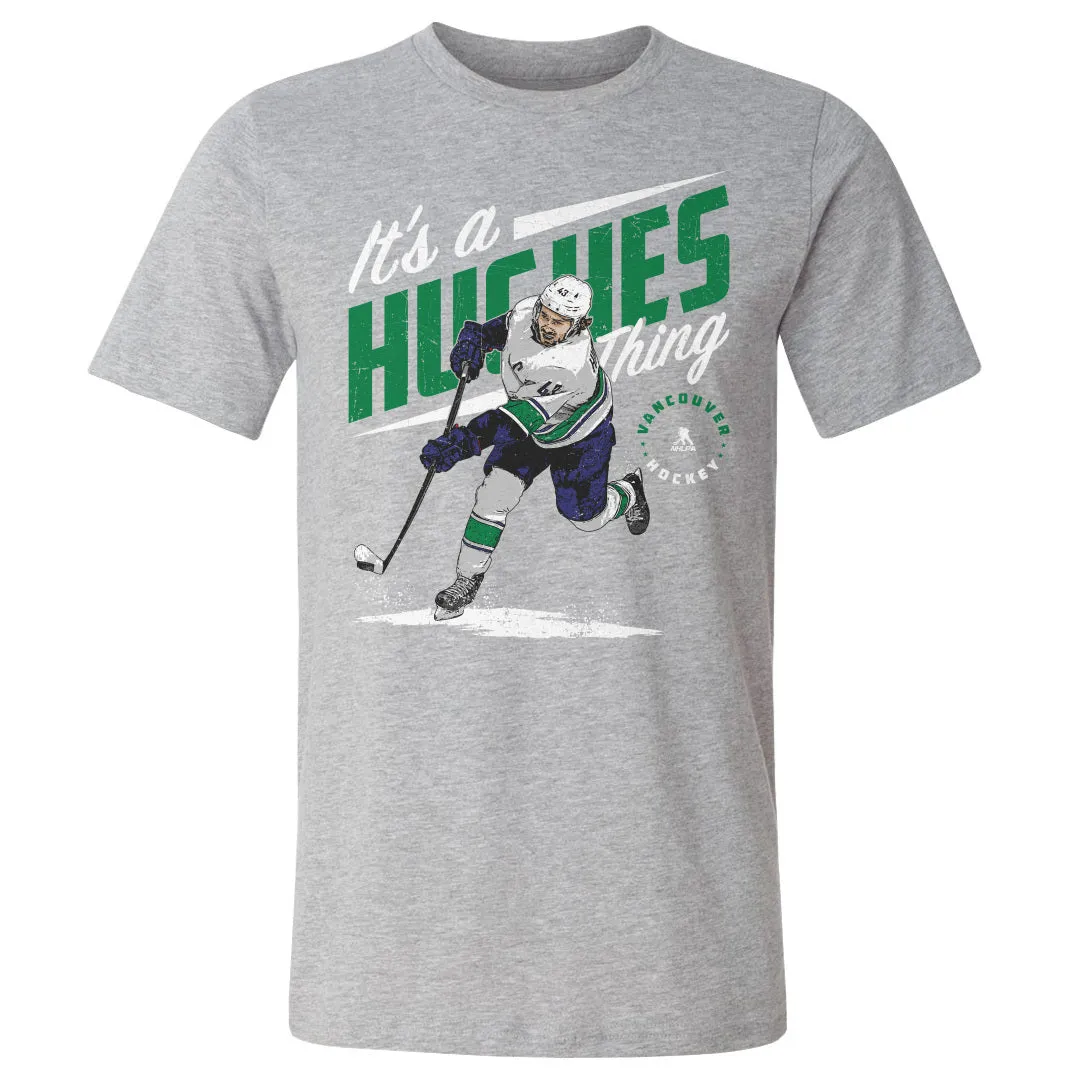 Quinn Hughes Vancouver Hughes Thing WHT sold by 500 Level product image thumbnail 2