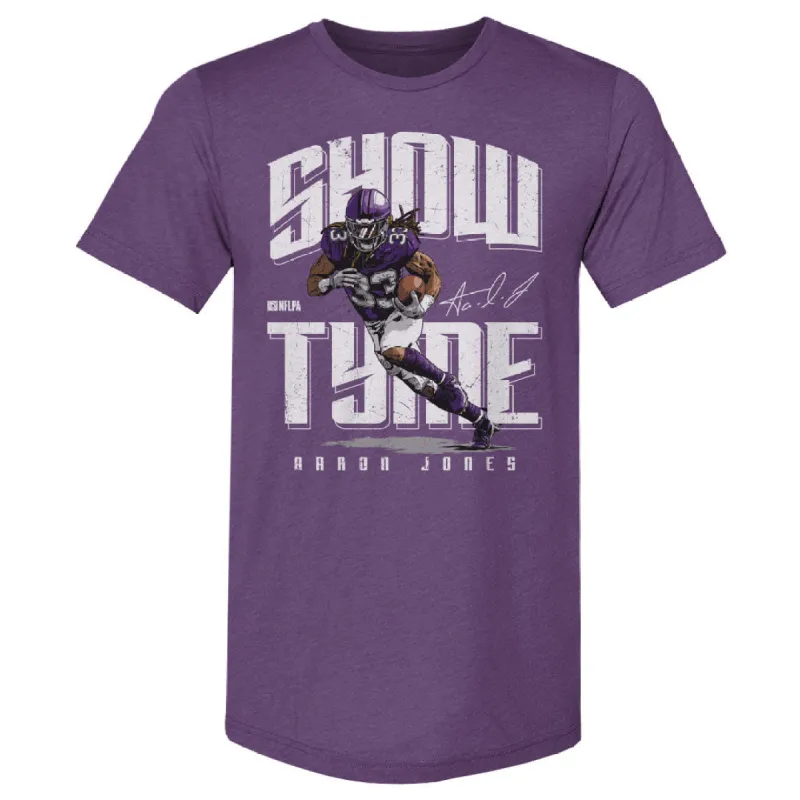 Aaron Jones Minnesota Show Tyme WHT sold by 500 Level