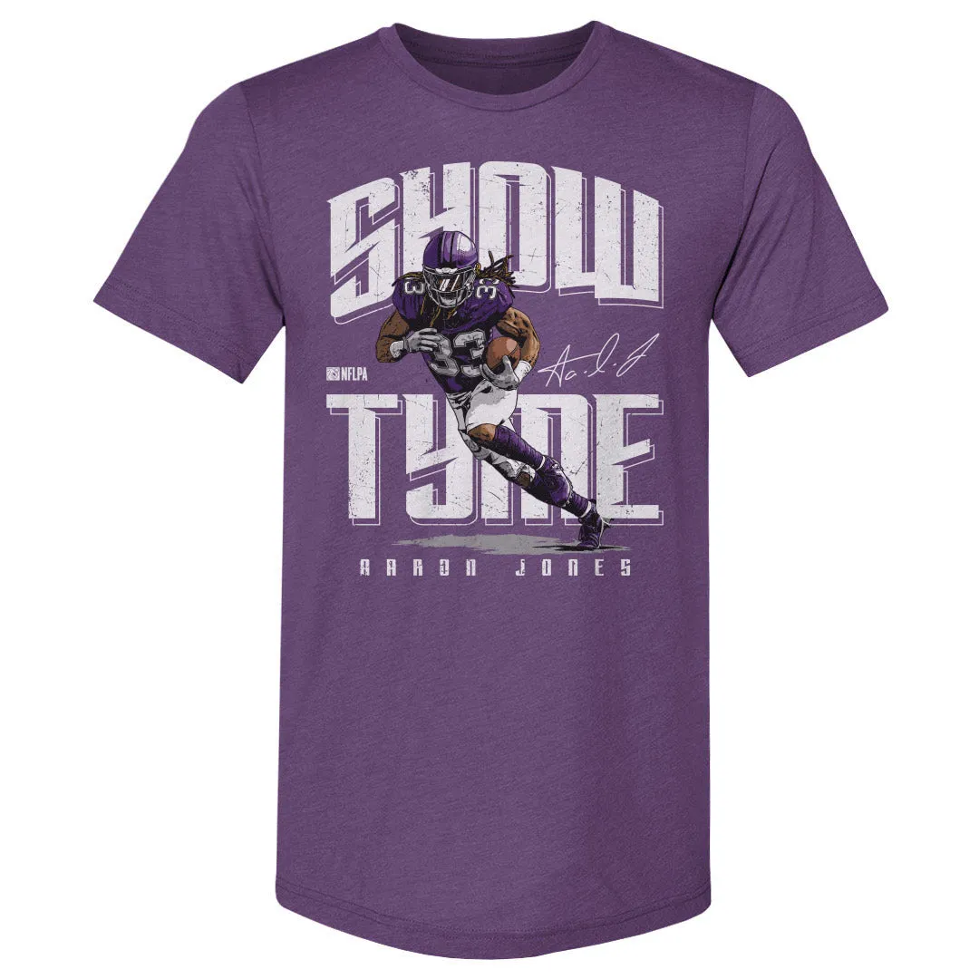 Aaron Jones Minnesota Show Tyme WHT sold by 500 Level