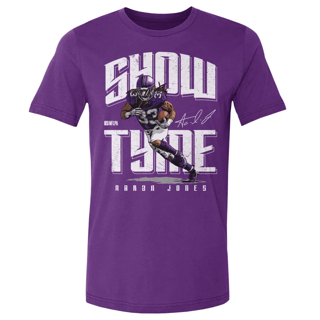 Aaron Jones Minnesota Show Tyme WHT sold by 500 Level