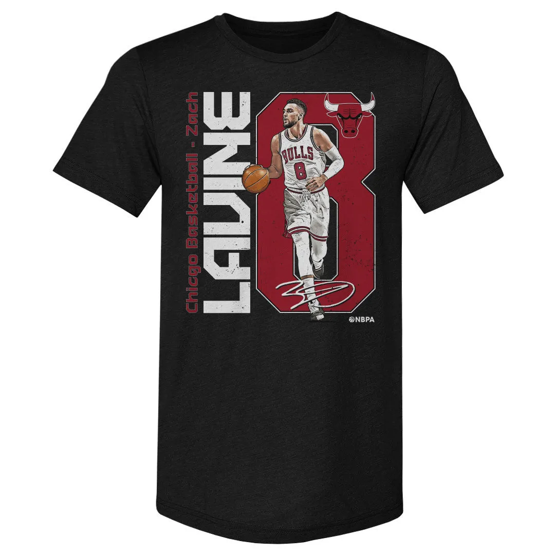 Zach LaVine Chicago Bulls Slant WHT sold by 500 Level