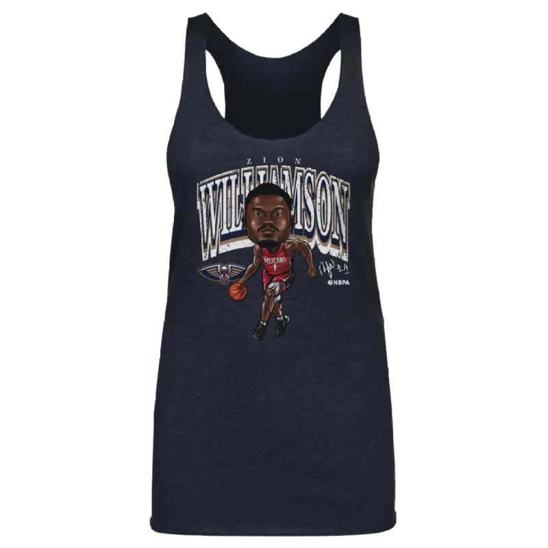 Zion Williamson New Orleans Pelicans Cartoon WHT made by 500 Level