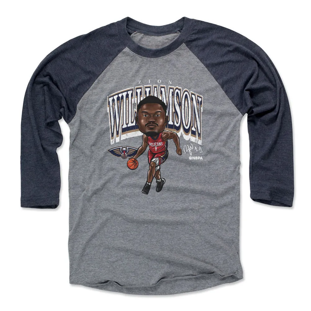 Zion Williamson New Orleans Pelicans Cartoon WHT sold by 500 Level product image thumbnail 2