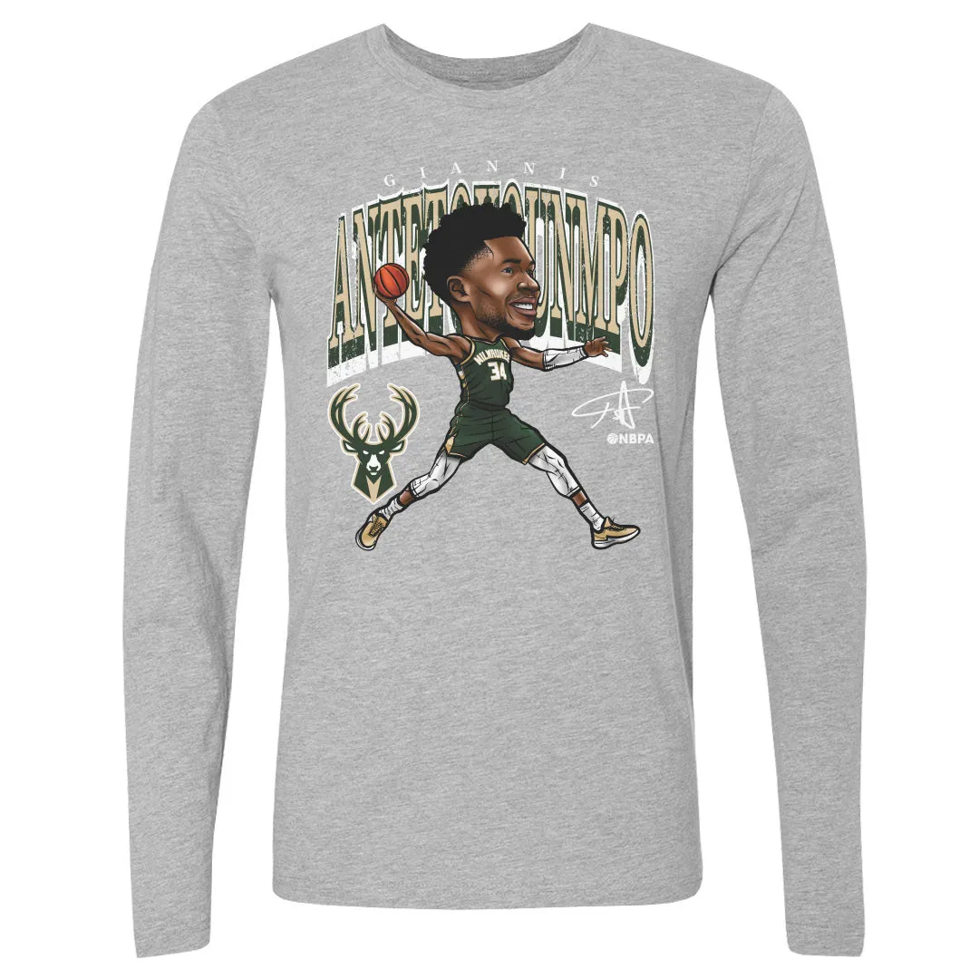 Giannis Antetokounmpo Milwaukee Bucks Cartoon WHT sold by 500 Level product image thumbnail 2