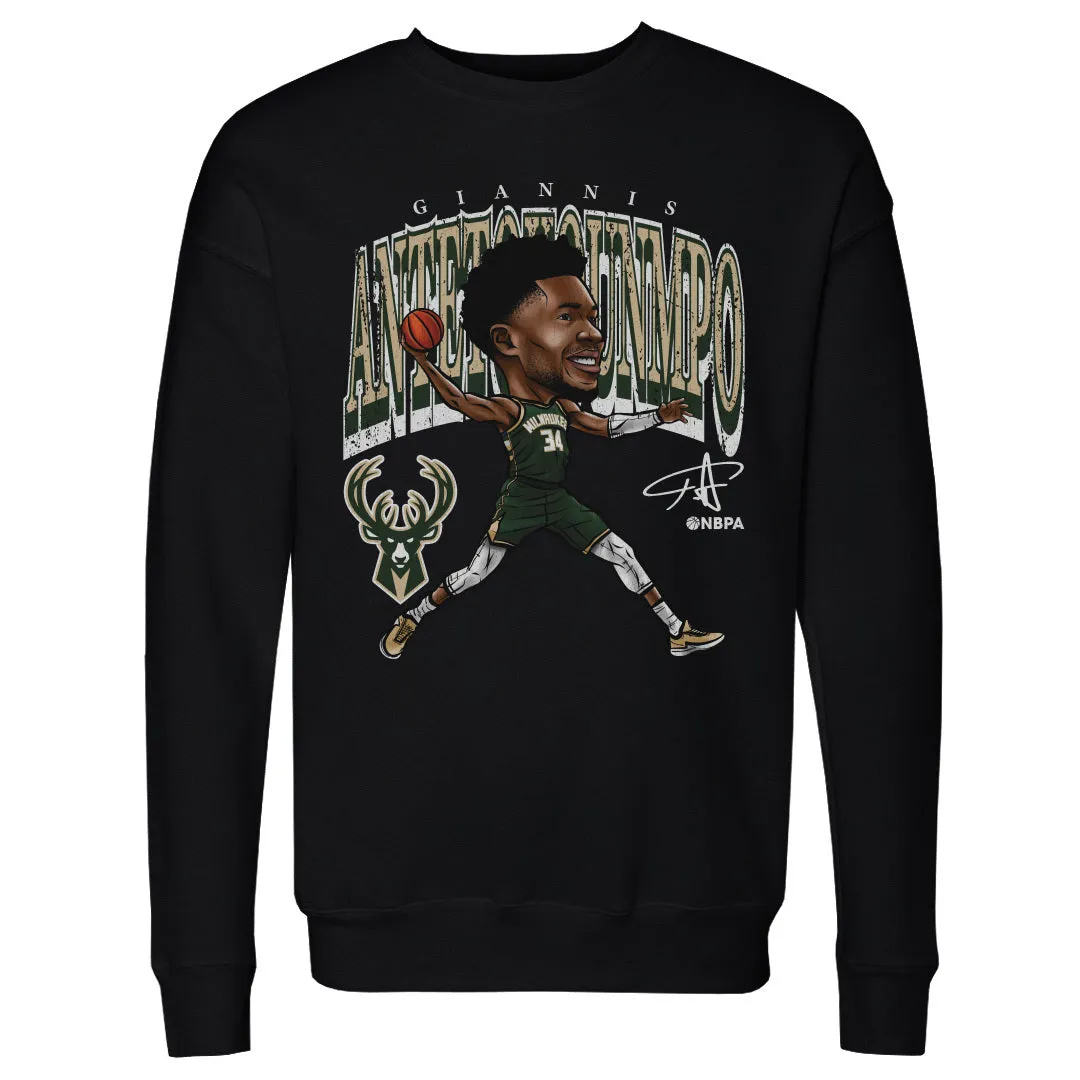 Giannis Antetokounmpo Milwaukee Bucks Cartoon WHT sold by 500 Level product image thumbnail 2