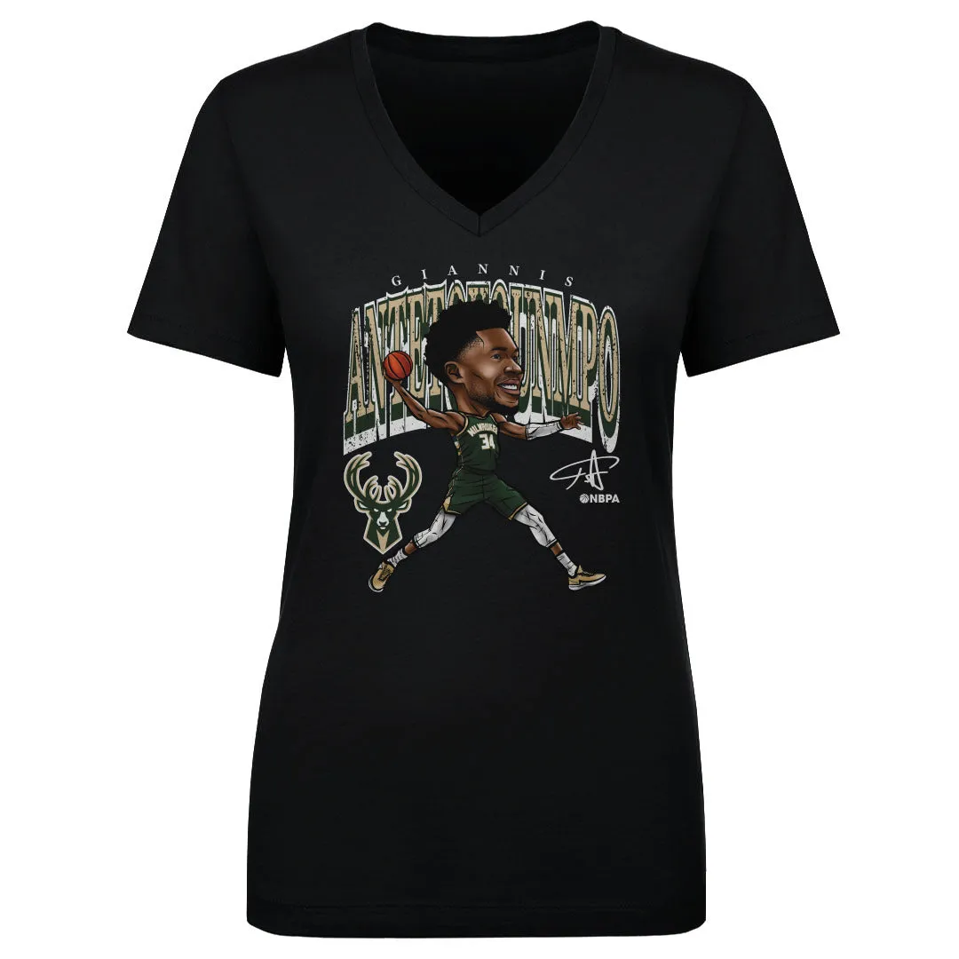 Giannis Antetokounmpo Milwaukee Bucks Cartoon WHT sold by 500 Level product image thumbnail 2