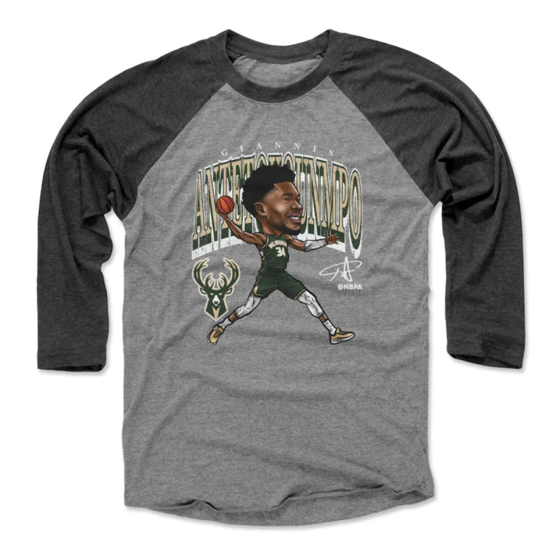 Giannis Antetokounmpo Milwaukee Bucks Cartoon WHT sold by 500 Level