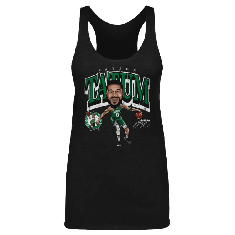Jayson Tatum Boston Celtics Cartoon WHT sold by 500 Level