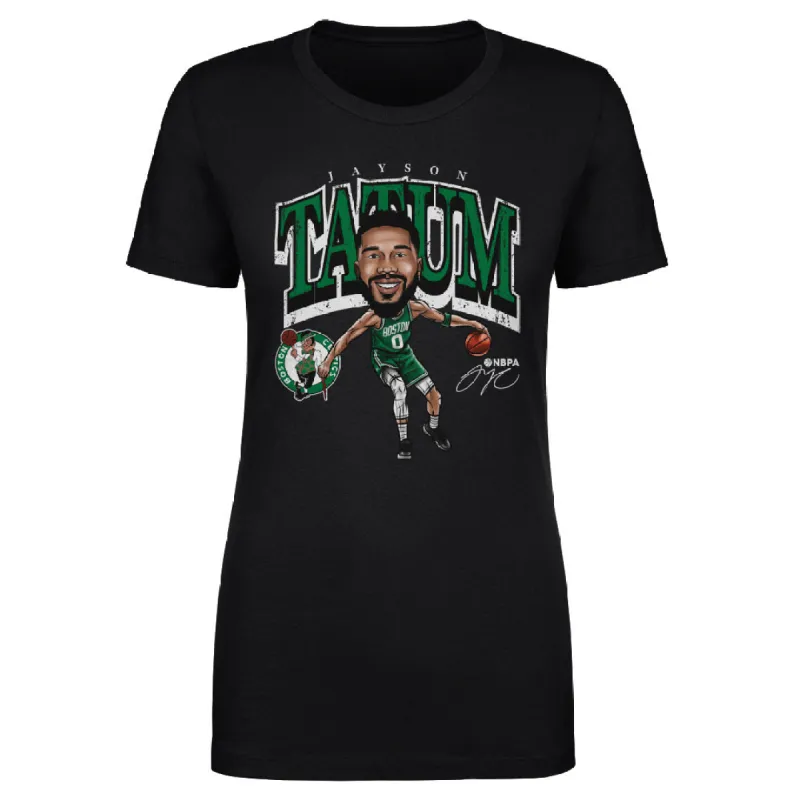 Jayson Tatum Boston Celtics Cartoon WHT sold by 500 Level
