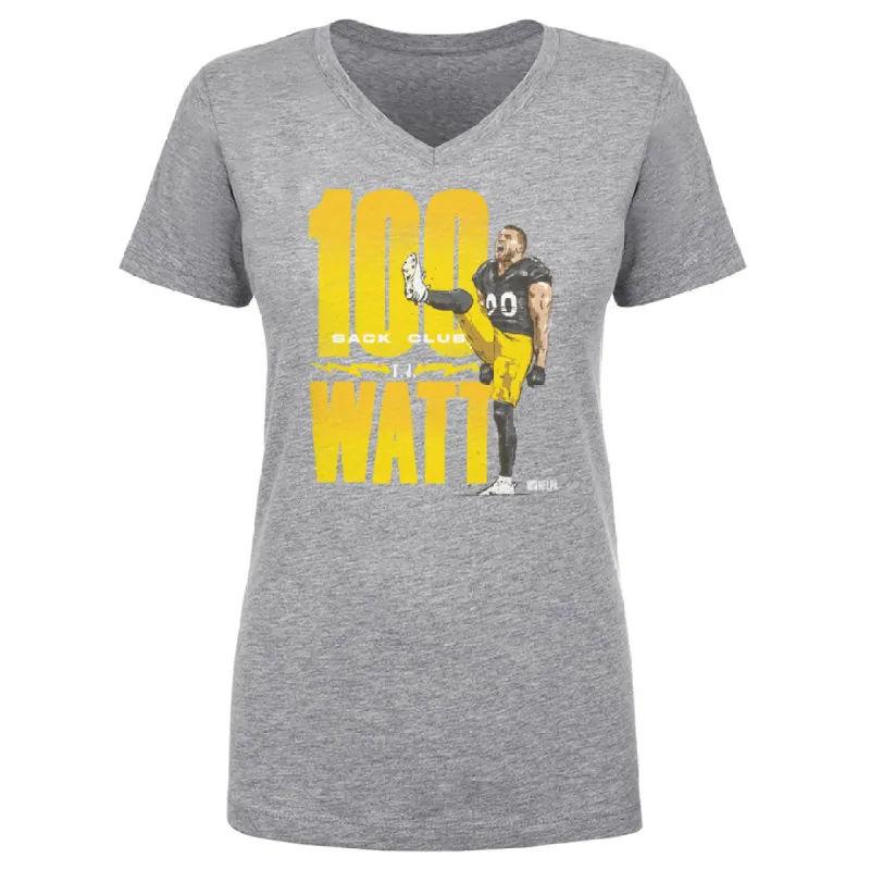 T.J. Watt Pittsburgh 100 Sack Club WHT sold by 500 Level