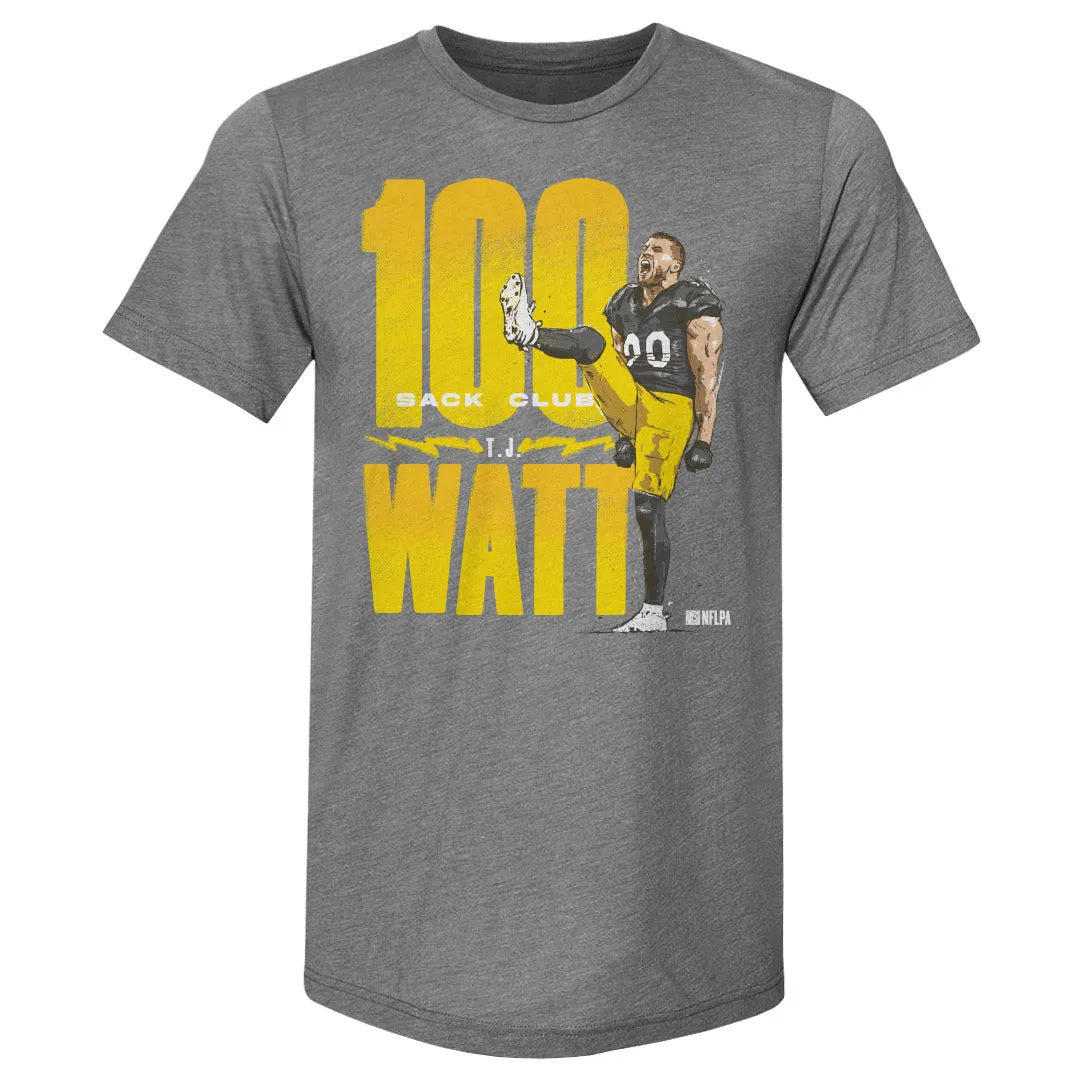 T.J. Watt Pittsburgh 100 Sack Club WHT sold by 500 Level product image thumbnail 2