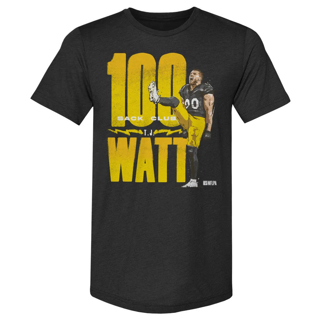 T.J. Watt Pittsburgh 100 Sack Club WHT sold by 500 Level