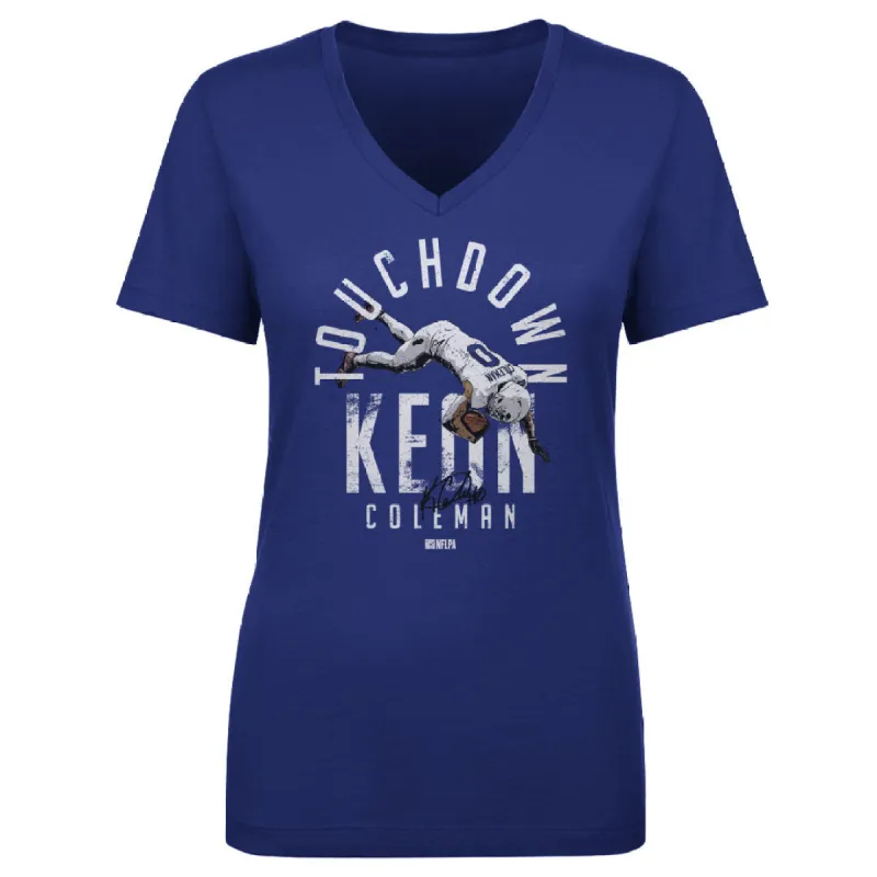 Keon Coleman Buffalo TD Flip WHT sold by 500 Level