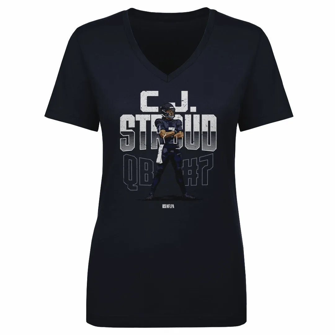 C.J. Stroud Houston Pose WHT sold by 500 Level