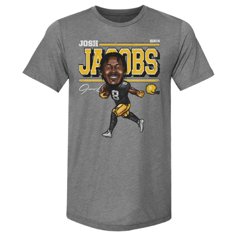 Josh Jacobs Green Bay Cartoon WHT sold by 500 Level