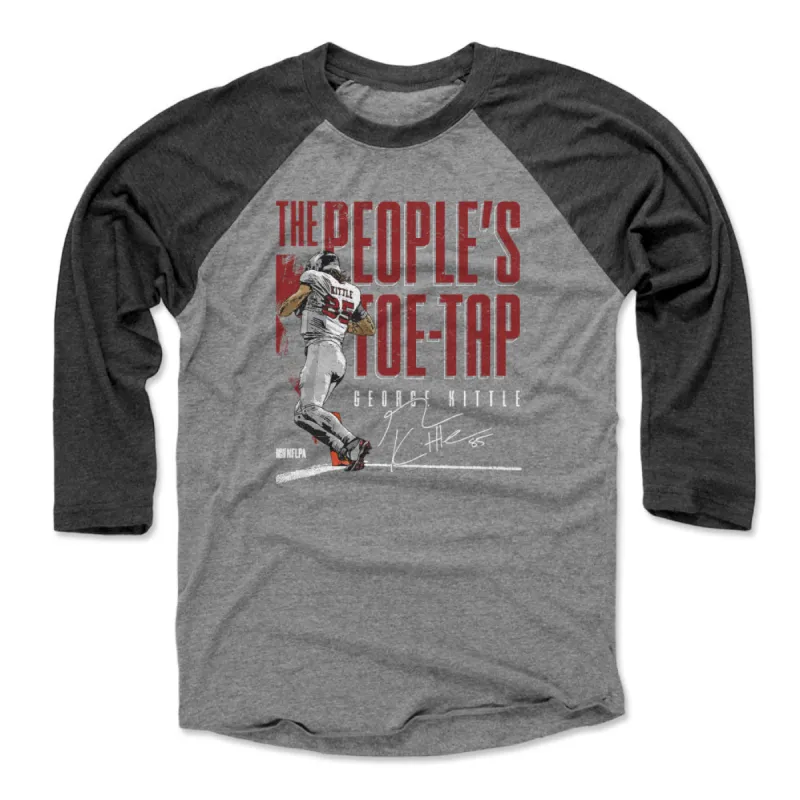 George Kittle San Francisco Toe Tap WHT sold by 500 Level