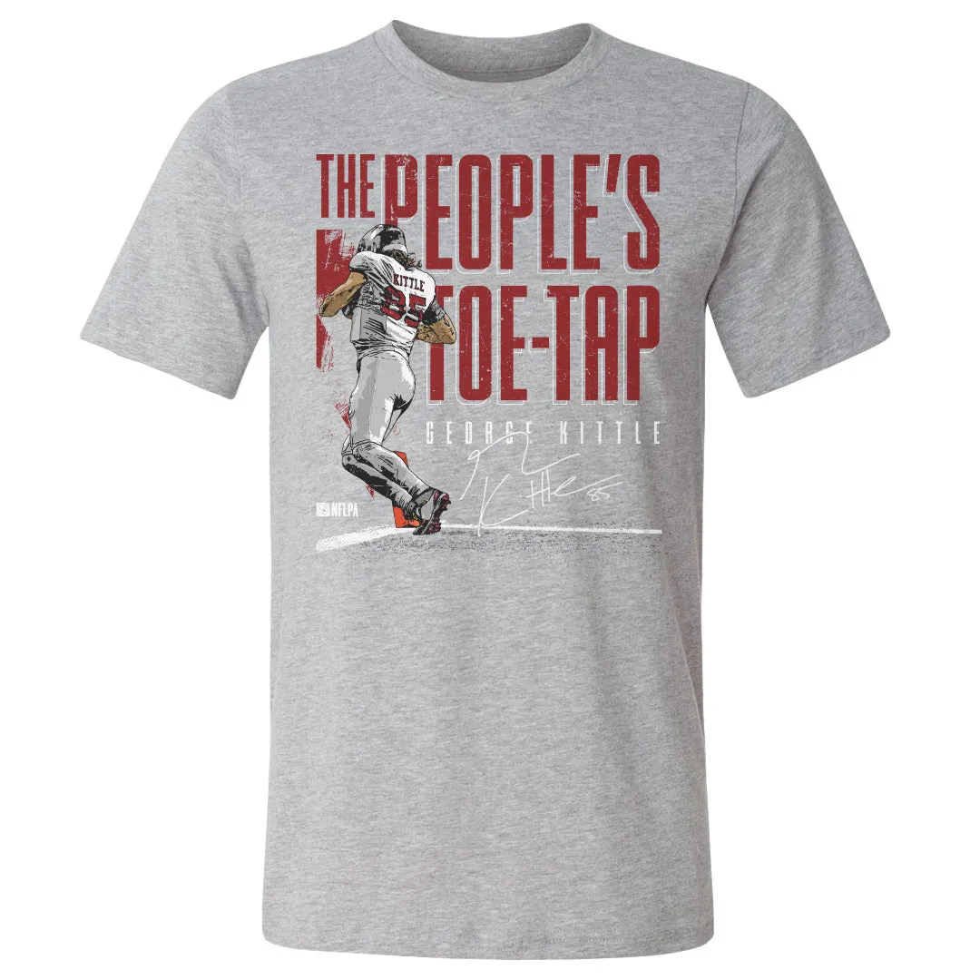 George Kittle San Francisco Toe Tap WHT sold by 500 Level