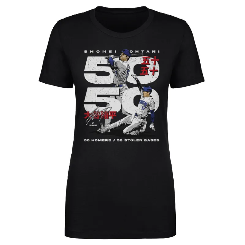 Shohei Ohtani Los Angeles D 50-50 Club Japanese WHT sold by 500 Level