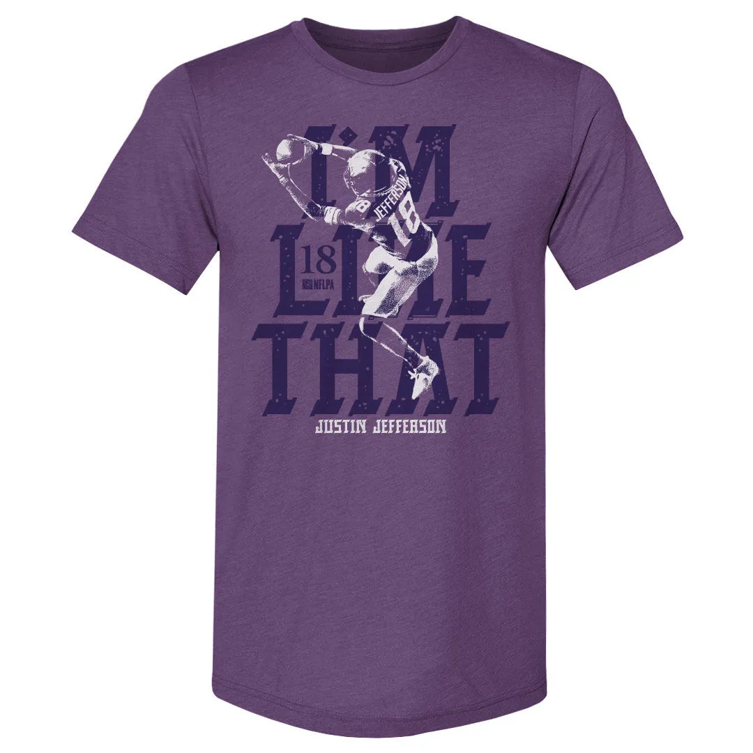 Justin Jefferson Minnesota I'm Like That WHT sold by 500 Level product image thumbnail 2