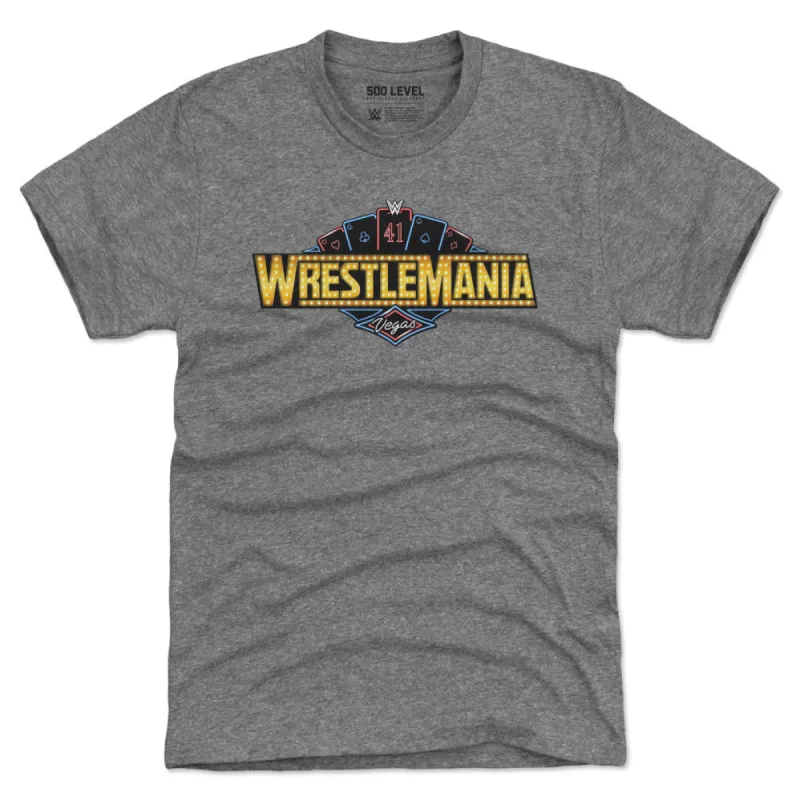 Wrestlemania 41 Las Vegas Logo WHT sold by 500 Level