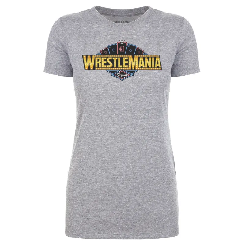 Wrestlemania 41 Las Vegas Logo WHT sold by 500 Level