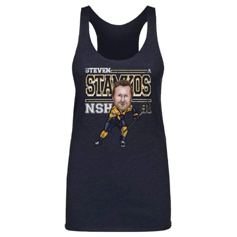 Steven Stamkos Nashville Cartoon WHT sold by 500 Level
