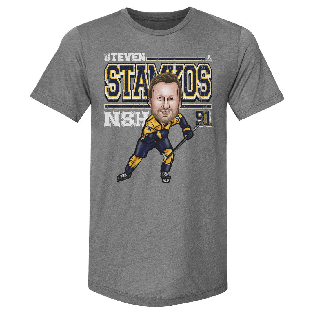 Steven Stamkos Nashville Cartoon WHT sold by 500 Level