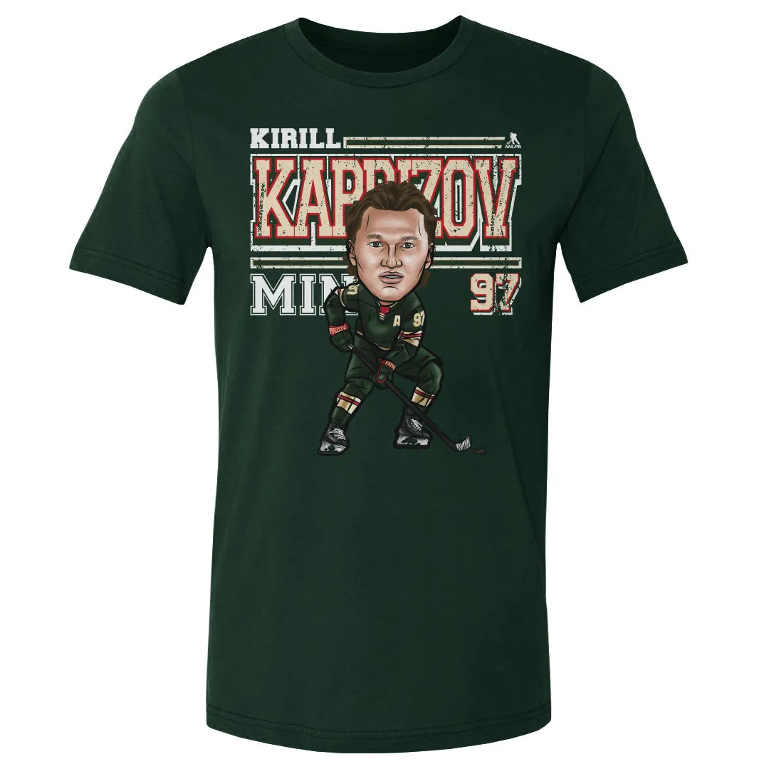 Kirill Kaprizov Minnesota Cartoon WHT sold by 500 Level