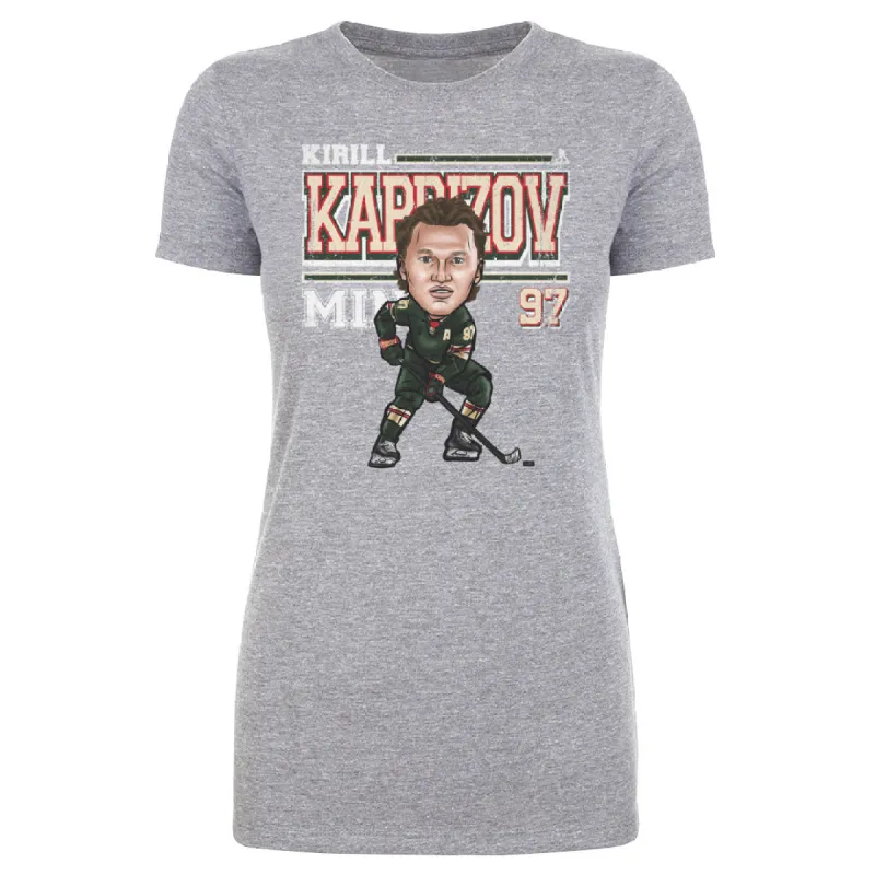 Kirill Kaprizov Minnesota Cartoon WHT sold by 500 Level