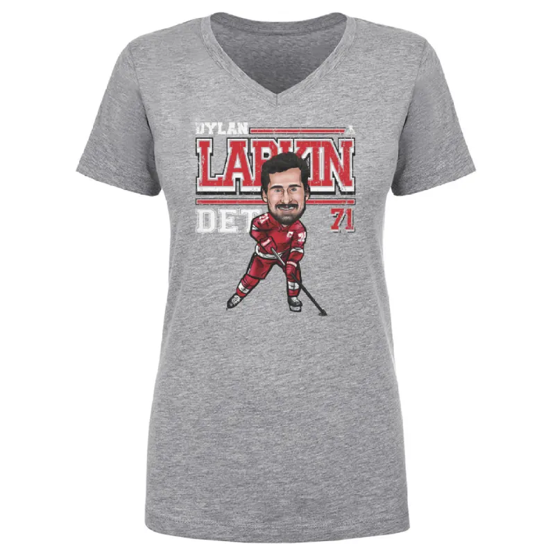 Dylan Larkin Detroit Cartoon WHT sold by 500 Level