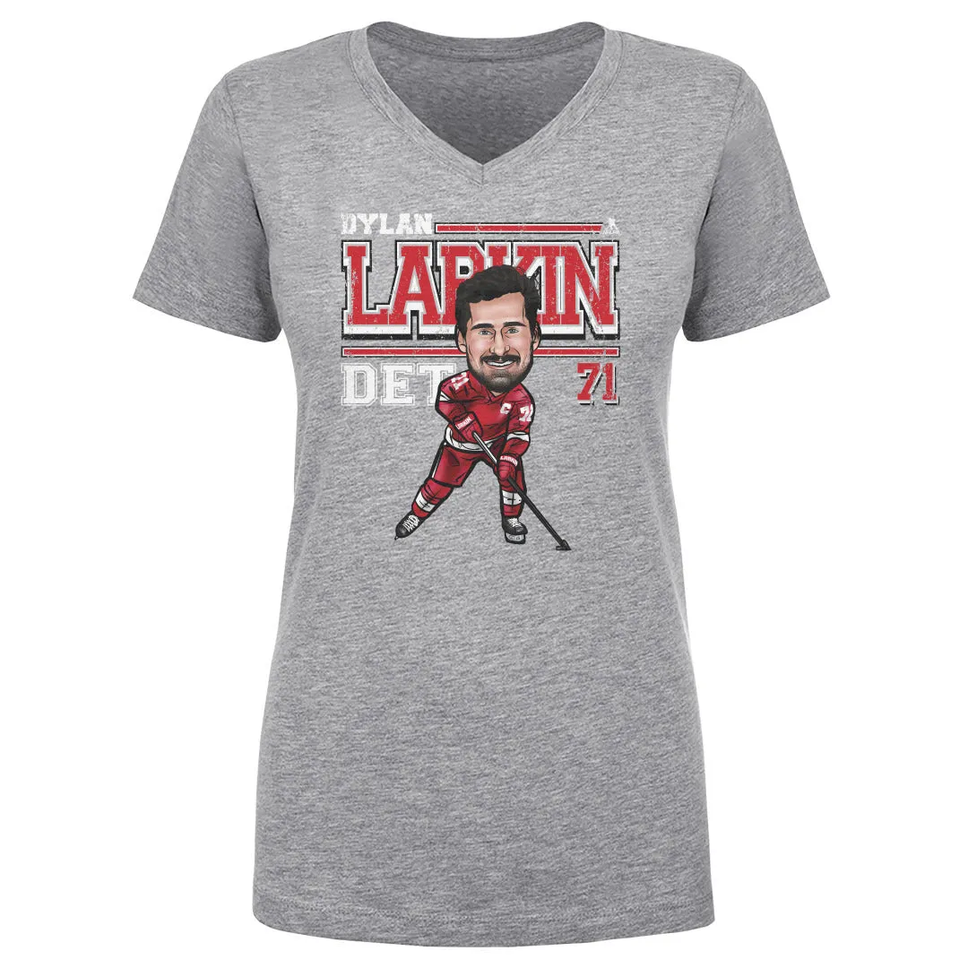 Dylan Larkin Detroit Cartoon WHT sold by 500 Level