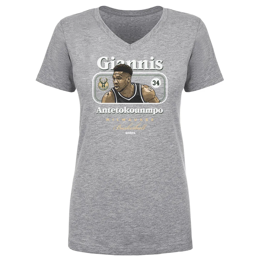 Giannis Antetokounmpo Milwaukee Bucks Cover WHT sold by 500 Level