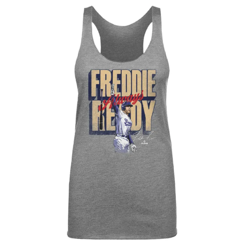 Freddie Freeman Los Angeles D Freddie Always Ready WHT sold by 500 Level