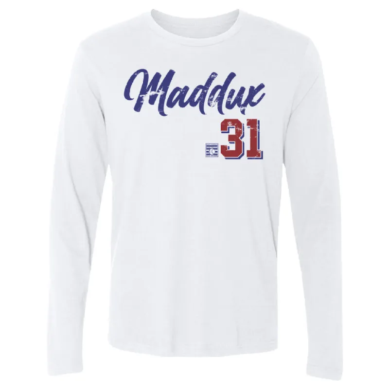 Greg Maddux Chicago Script sold by 500 Level