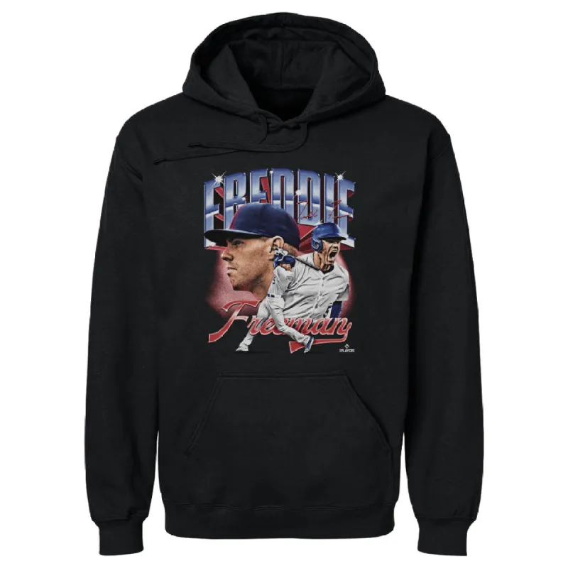Freddie Freeman Los Angeles D Vintage Collage WHT sold by 500 Level