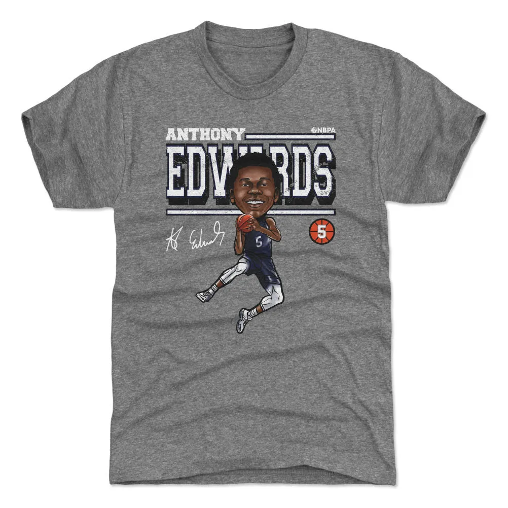 Anthony Edwards Minnesota Cartoon WHT sold by 500 Level