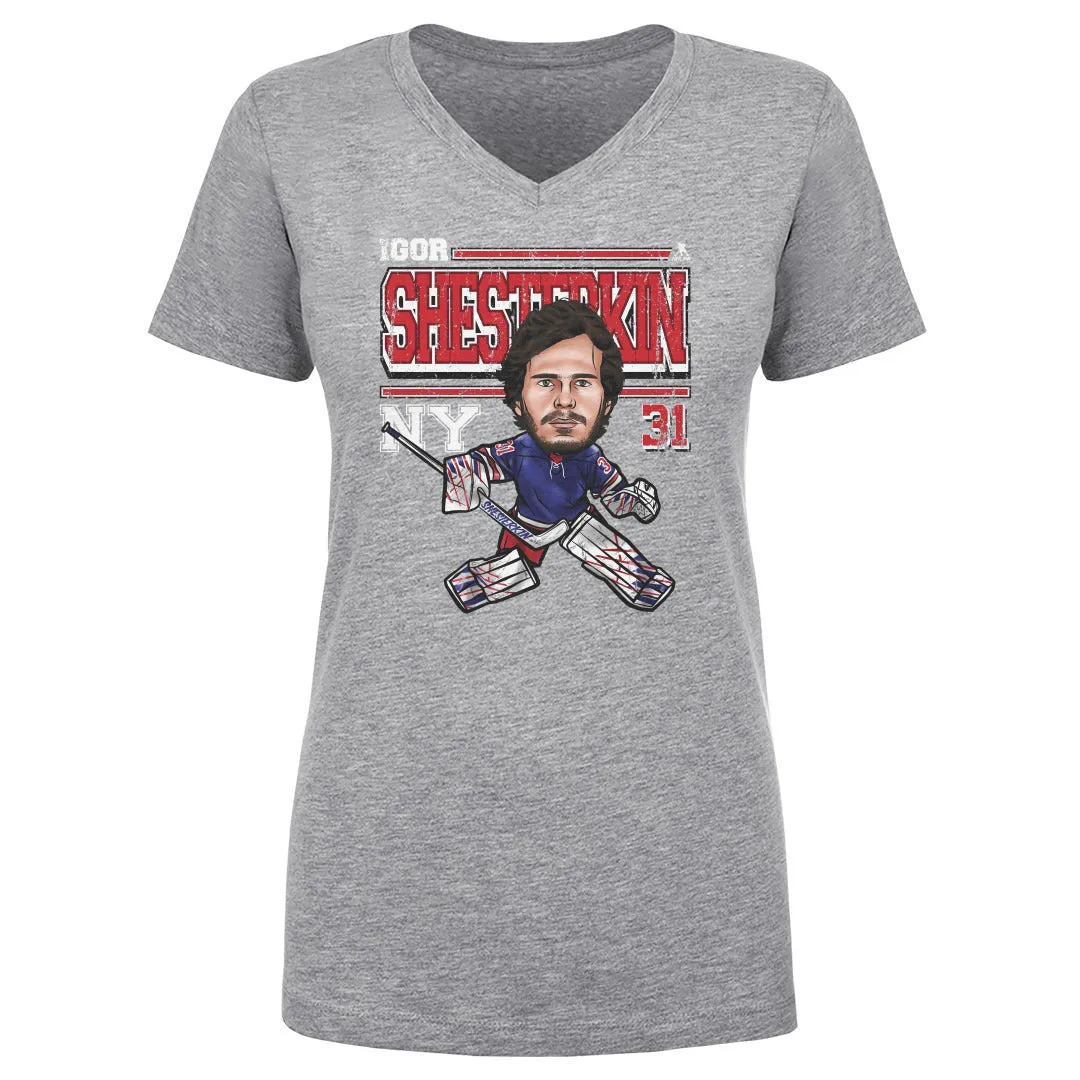 Igor Shesterkin New York R Cartoon WHT sold by 500 Level product image thumbnail 2