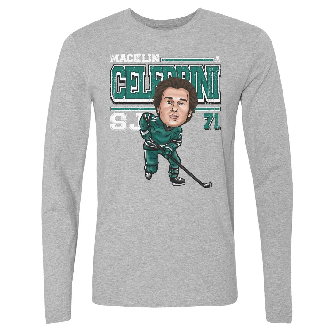 Macklin Celebrini San Jose Cartoon WHT sold by 500 Level product image thumbnail 2