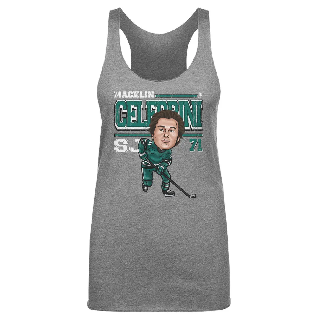 Macklin Celebrini San Jose Cartoon WHT sold by 500 Level product image thumbnail 2