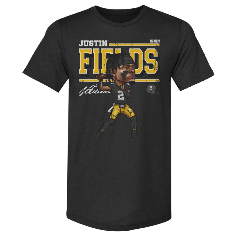 Justin Fields Pittsburgh Cartoon WHT sold by 500 Level