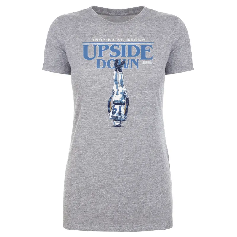 Amon-Ra St. Brown Detroit Upside Down WHT sold by 500 Level