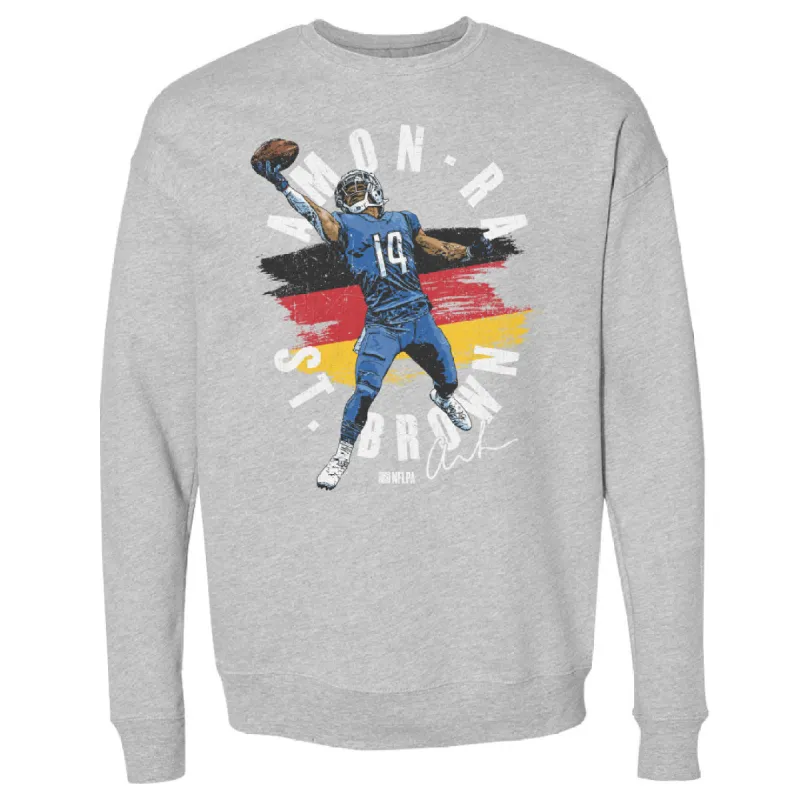 Amon-Ra St. Brown Detroit Germany Flag WHT sold by 500 Level