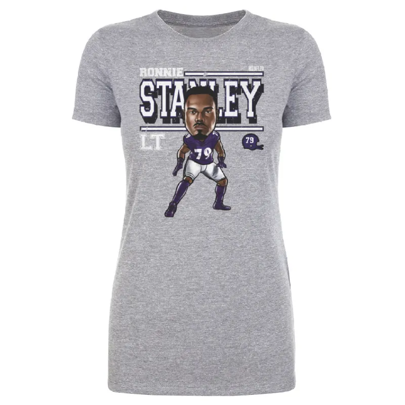 Ronnie Stanley Baltimore Cartoon WHT sold by 500 Level