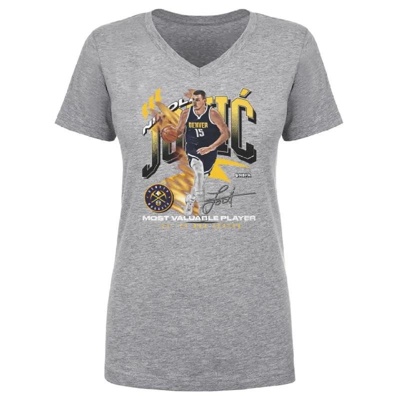Nikola Jokic Denver Nuggets 2024 NBA MVP Award WHT made by 500 Level