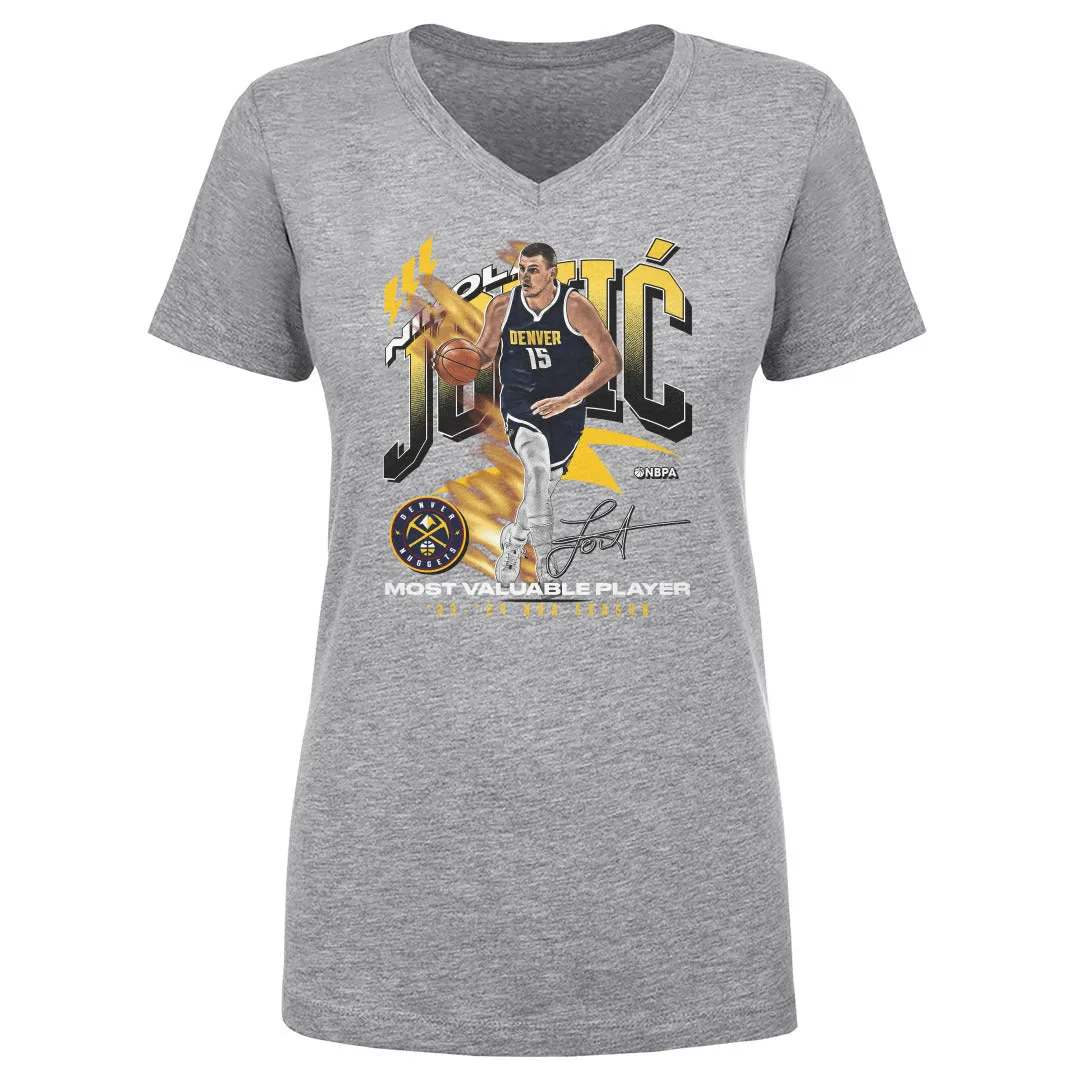 Nikola Jokic Denver Nuggets 2024 NBA MVP Award WHT sold by 500 Level