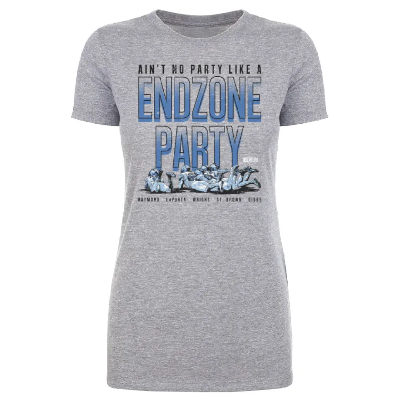 Sam LaPorta Detroit Endzone Party WHT sold by 500 Level